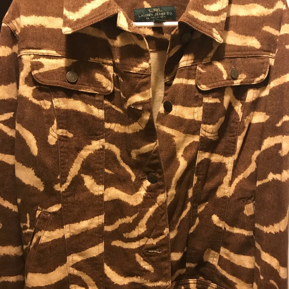 Ralph Lauren Animal Print Jean Jacket